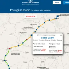 Gdzie jest pociąg Intercity? Sprawdź jego aktualną lokalizację teraz