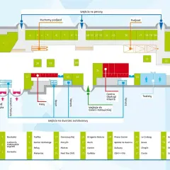 Mapa dworca PKP Katowice: gdzie zaparkować w Katowicach przy dworcu PKP? Zobacz schemat wejść, podjazdów i lokalizacji punktów usługowych.
