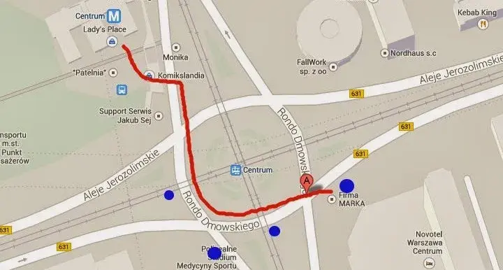 Jak dojść z Dworca Centralnego do Złotych Tarasów w prosty sposób