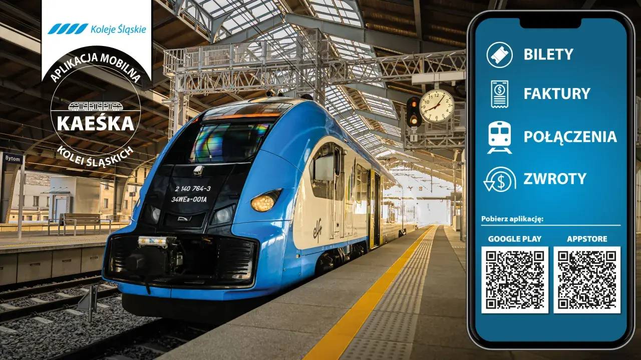 Koleje Śląskie - aplikacja mobilna Kaźka. Bilety, faktury, połączenia, zwroty. Sprawdź, czy jest dostępny koleje śląskie kod promocyjny!